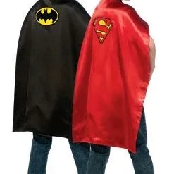 Superhero Reversible Childs Cape - Batman To Superman