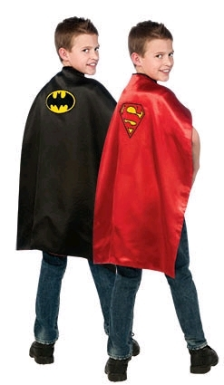 Superhero Reversible Childs Cape - Batman To Superman 3 Superhero Reversible Childs Cape - Batman To Superman