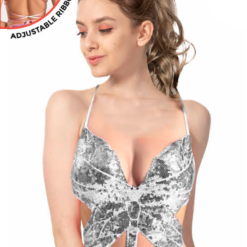 Silver Sequin Butterfly Top