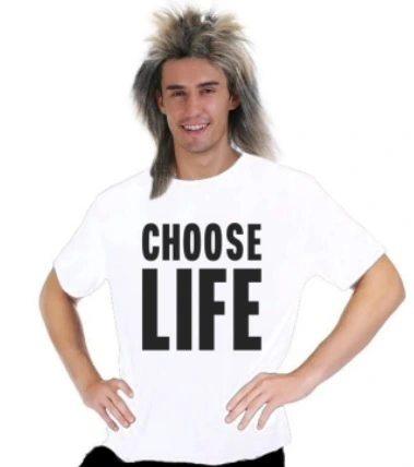 Choose Life Mens T-Shirt - One Size 3 Choose Life Mens T-Shirt - One Size