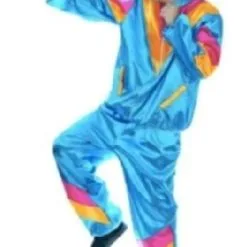 1980s Blue Track Suit Adult Costume