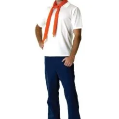 Rubies Scooby-Doo Fred Jones Deluxe Adult Costume [Size: Std)]