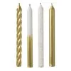 Candles Metallic Gold Mix 8cm