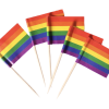 Rainbow Mardi Gras Toothpicks - 50 Pk