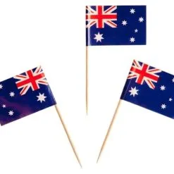 Australian Flag Toothpicks - 50 Pk