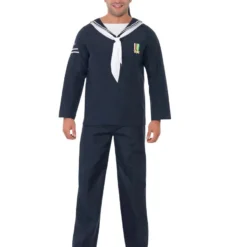 Blue Naval Seaman Adult Costume [Size: Medium] -Costume Themes Sales 22129 3