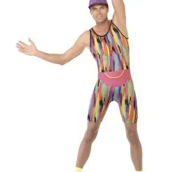 Aerobics Instructor Mr Energizer Adult Costume [Size: Medium]