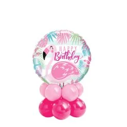 Birthday Pink Flamingo Table Mini