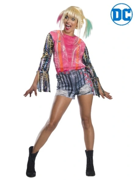 Harley Quinn Birds Of Prey Print Womens Costume 3 Harley Quinn Birds Of Prey Print Womens Costume