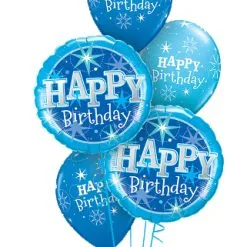 Birthday Blue Sparkle Classic Bouquet