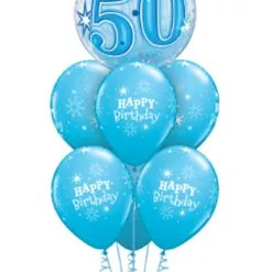 Birthday Blue Sparkle Bubble Luxury Bouquet