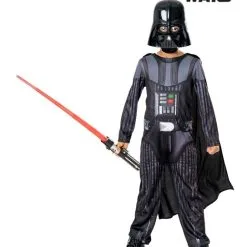 Rubies Star Wars Darth Vader Kids Costume + Light Saber [Size: S (3-4 Yrs)]