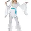 70s Disco White Super Trooper Adult Costume [Size: M (12-14)] -Costume Themes Sales 33483M