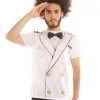 Admiral Captain Faux Real Print T-Shirt [Size: XL] -Costume Themes Sales 3383