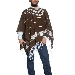 Authentic Western Wandering Gunman Costume, Brown