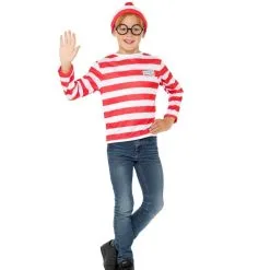 Where's Wally - Instant Kit Kids Costume [Size: M (7-9 Yrs)]