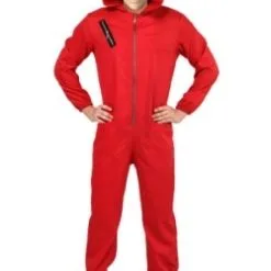 Bank Robber Jumpsuit, Red