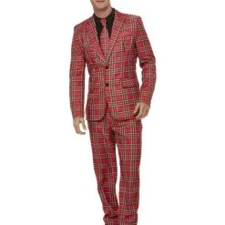 Tartan Suit, Red