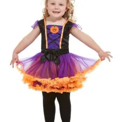 Pumpkin Witch Toddler Girls Costume [Size: 1-2 Years]