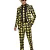 Smiley Stand Out Suit, Yellow & Black -Costume Themes Sales 52265