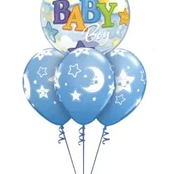 Baby Boy Moon & Stars Bubble Semi Luxury