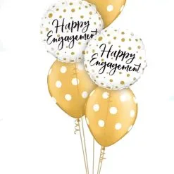 Happy Engagement Gold Dots Classic Bouquet