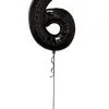 Megaloon Number 6 Foil Balloon [Colour: Black]