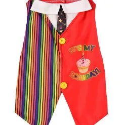 Barkday Birthday Vest Pet Costume [Size: Medium Pet] -Costume Themes Sales 580681 2