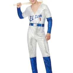 Elton John Deluxe Baseball Mens Costume [Size: L]