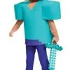 Disguise Costumes Minecraft Steve Deluxe Boys Costume [Size: S (4-6 Yrs)]