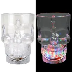 Skull Mug With Flashing Lights