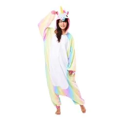 Rainbow Unicorn Adult Onesie [Size: Medium]