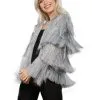 Fever Tinsel Festival Jacket - Silver [Size: S-M (8-14)]