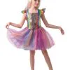 Rainbow Glitter Unicorn Girls Costume [Size: L (8-10 Years)]