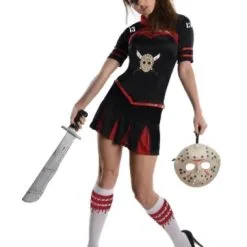 Jason Friday 13th Cheerleader Womens Costume [Size: S (8-10)]