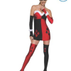 Rubies Harley Quinn Red & Black Women's Costume [Size: XS (6-8)]