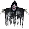 Jumbo Skull Decor With Flashing Red Eyes -Costume Themes Sales 9339326048924