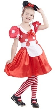 Minnie Mouse Girls Costume [Size: M (6-8 Yrs)]