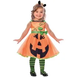 Cute Pumpking Girls Costume [Size: 4-6 Yrs]