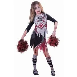 Zombie Cheerleader Girls Costume [Size: 12-14 Yrs]