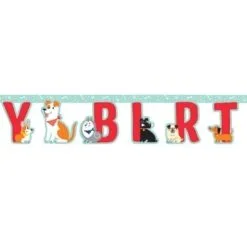 Dog Party Happy Birthday Banner - 2.2m