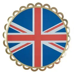 Coronation Party Union Jack Paper Plates