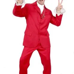 Austin Powers - Red Suit Hire Costume*