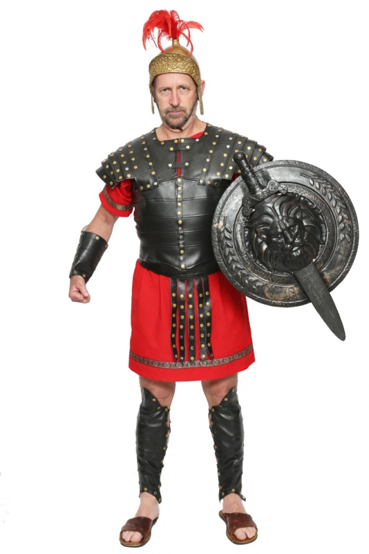 Deluxe Roman Warrior - Loricata Segmentata Hire Costume* 3 Deluxe Roman Warrior - Loricata Segmentata Hire Costume*