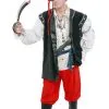 Black Vest Pirate Hire Costume*