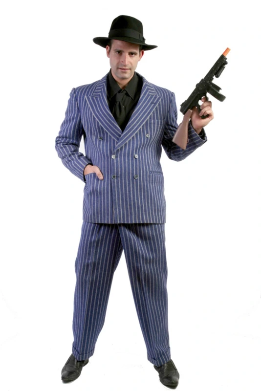 Gangster Suit 2 Piece - G2 Hire Costume* 3 Gangster Suit 2 Piece - G2 Hire Costume*