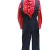 Abba 1970s Disco Jumpsuit - Black With Red Ruffle Shirt Hire Costume* -Costume Themes Sales H 476