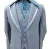 1970s Prom Suit - 3 Piece - Baby Blue Hire Costume*
