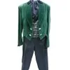 Victorian Gentleman - Green Velvet & Brocade Vest Hire Costume*