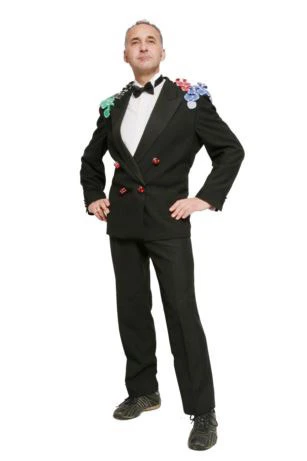 Card Dealer - Suit 1 Hire Costume* 3 Card Dealer - Suit 1 Hire Costume*